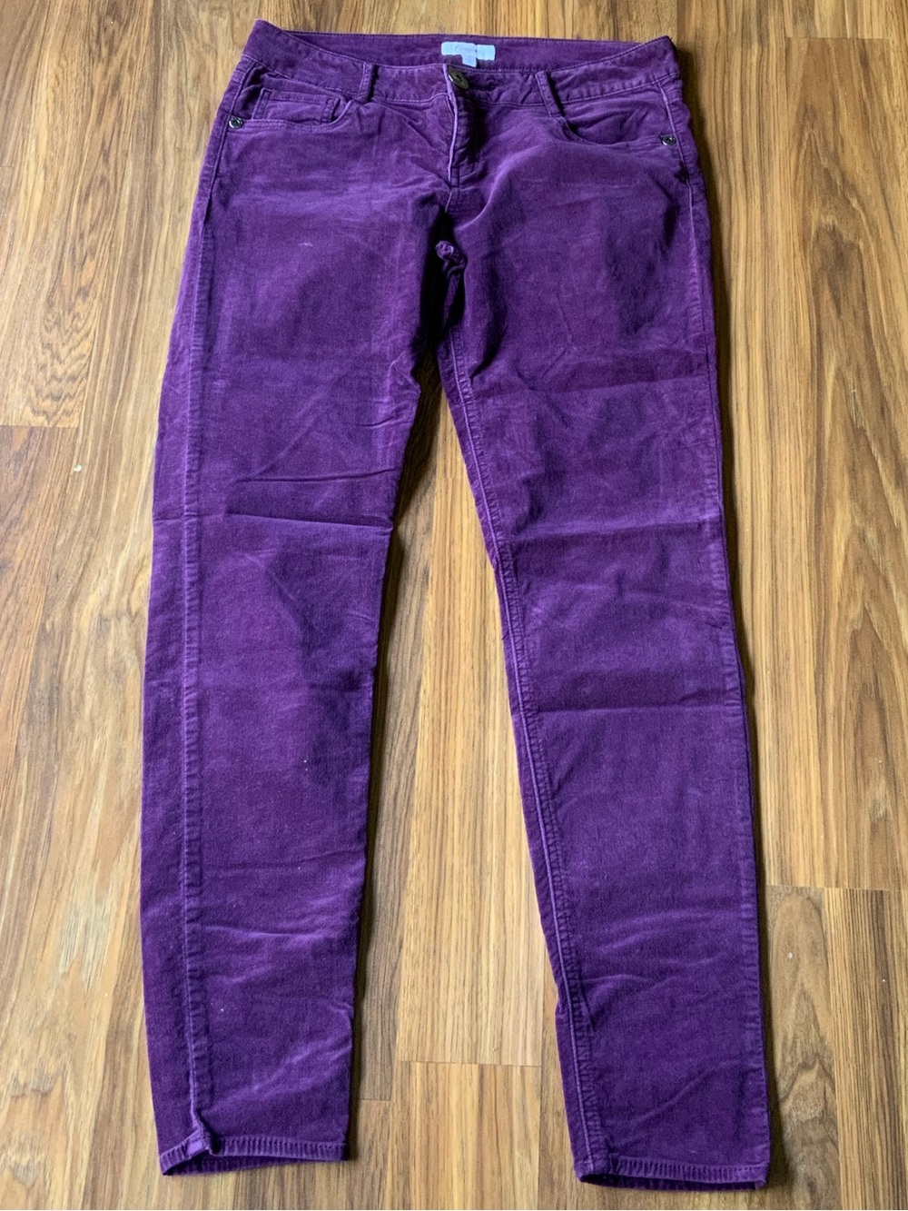 Candie's Deep Purple Skinny Corduroy Jeans